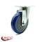 Service Caster Universal Kitchen Caster - 5" Blue Poly Wheel - Swivel SCC-20S514-PPUB-BLUE-TPU1 - alternate 5